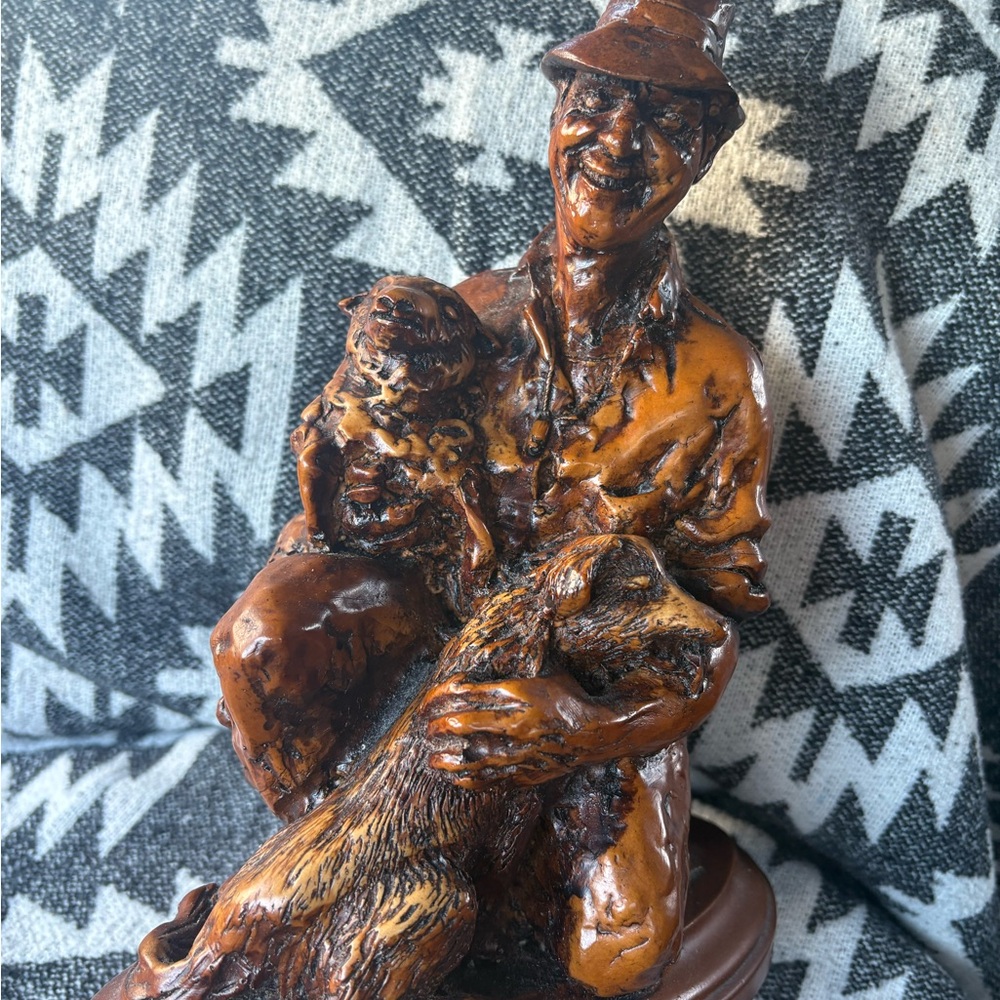 Vintage Resin Sculpture by New Zealand Artist - Allan Davey “The Farmer”